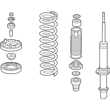 Acura 51602-SEC-A06 Shock Absorber Assembly, Left Front