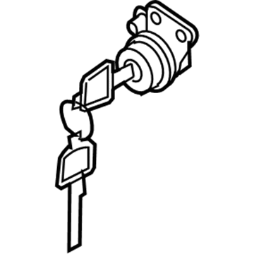 Nissan H0601-1EA0A Cylinder Set-Door Lock, LH