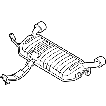 Kia 287001F406 Main Muffler Assembly