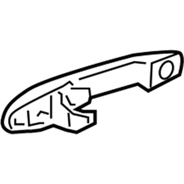 GM 15803522 Handle Asm-Rear Side Door Outside *Chrome