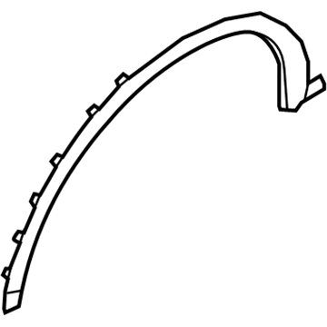 Nissan 76852-5AA0A Mudguard-Center, Front RH