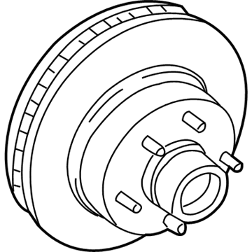 GM 19202727 Front Brake Rotor Assembly