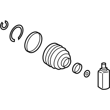 Hyundai 49583-4Z600 Boot Kit-Front Axle Differential Side RH