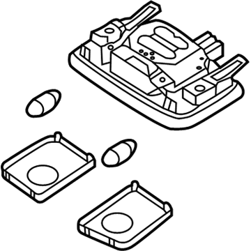 Hyundai 92800-1R000-8M Overhead Console Lamp Assembly