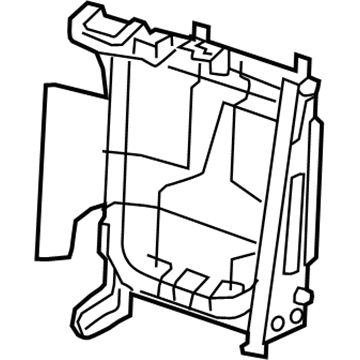 Nissan 88010-4BA1A Frame Assembly-2ND Seat, RH