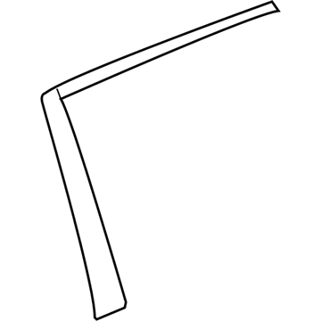 GM 25806463 Applique-Rear Side Door Window Frame Rear Upper