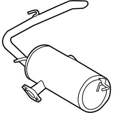 Toyota 17430-0P521 Muffler & Pipe