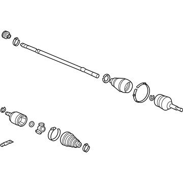 Acura 44305-SJA-900 Driveshaft Assembly, Passenger Side