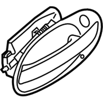 BMW 51-21-7-191-903 Outer Door Handle, Left