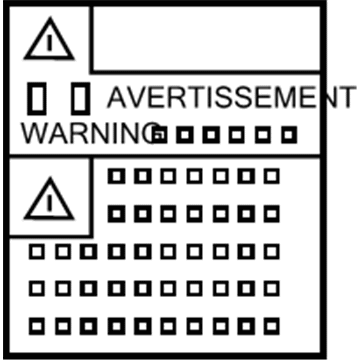 Toyota 82685-76010 Caution Label