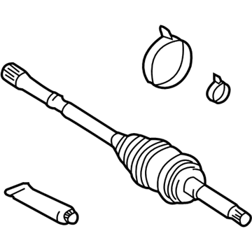 Toyota 43460-09340 Shaft Assembly, OUTBOARD