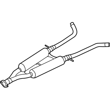 Infiniti 20300-JU60A Exhaust Sub Muffler Assembly