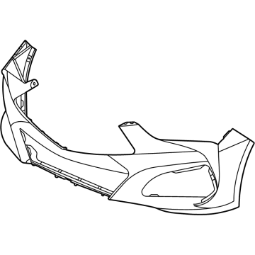 Acura 04711-TGV-A00ZZ Face, Front Bumper