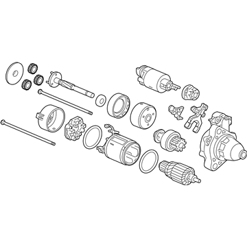 Honda 31200-PWA-901 Starter Motor Assembly (Dskef) (Denso)