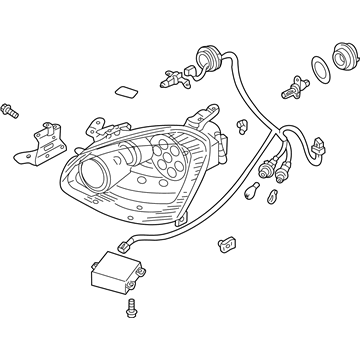 Infiniti 26010-AS525 Right Headlight Assembly