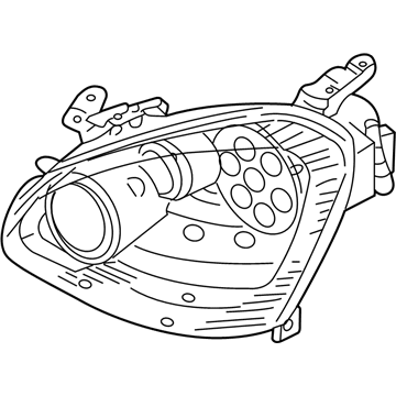 Infiniti 26025-AR561 Headlamp Housing Assembly, Right