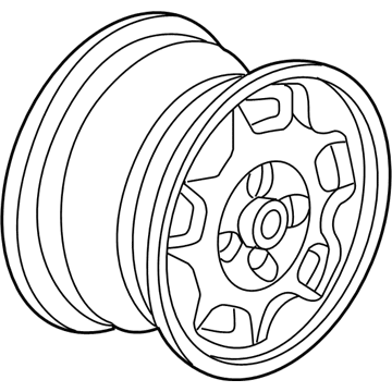 Honda 42700-S5B-A01 Disk, Aluminum Wheel (14X5 1/2Jj) (Asahi)