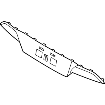 Hyundai 86696-L0000 MOULDING Assembly-RR Bumper, Ctr