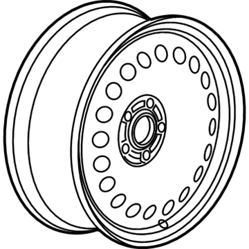 GM 42621334 Wheel, Steel