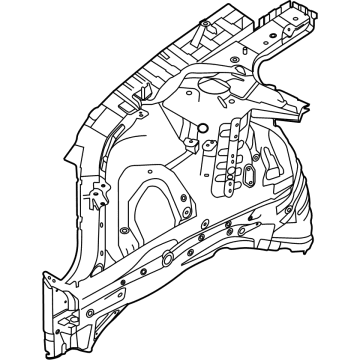 Hyundai 64501-L0000 Panel Assembly-FNDR Apron, LH