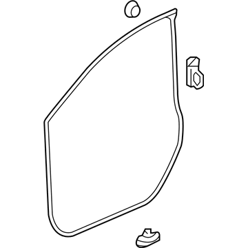 Honda 72350-TR3-A01 Weatherstrip, L. FR. Door