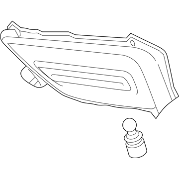 Hyundai 92405-S1000 Lamp Assembly-Back Up, LH