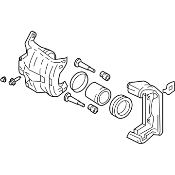 Nissan 41011-CM40A CALIPER Assembly-Front LH, W/O Pads Or SHIMS