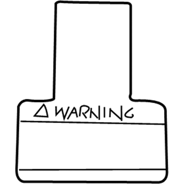 Toyota 74596-53010 Air Bag Label