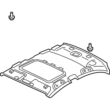 Honda 83200-SNE-A62ZD Lining Assy., Roof *NH686L* (Sunroof) (QP LIGHT WARM GRAY)