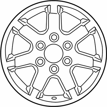 Nissan 40300-ZJ10A Aluminum Wheel