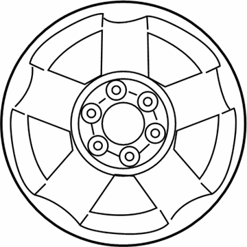 Nissan 40300-ZC000 Aluminum Wheel (5 Spoke Grey)
