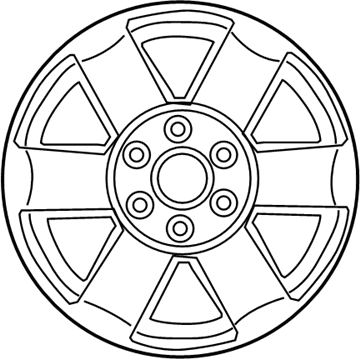 Nissan 40300-ZW10A Aluminum Wheel (20X8 6 Spoke)