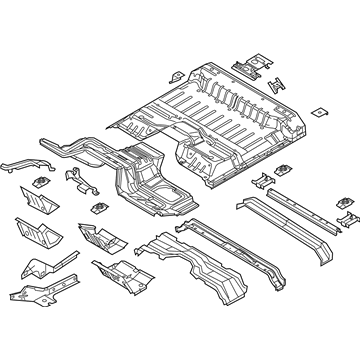 Ford BC3Z-2811000-A Floor Pan Assembly