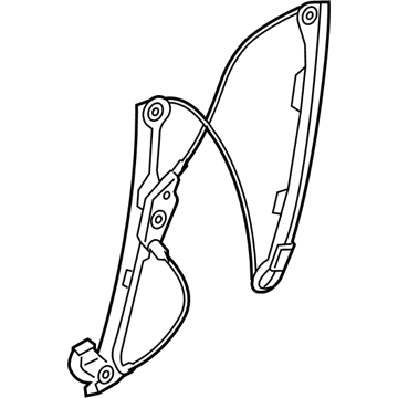 BMW 51-33-7-184-384 Front Right Window Regulator