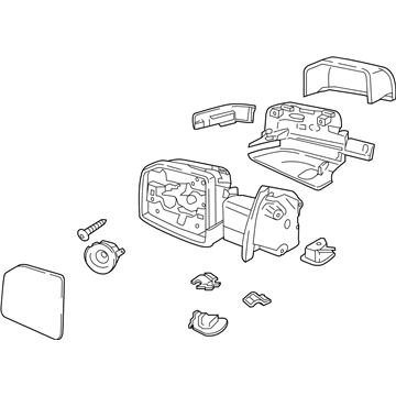 Ford FL3Z-17683-RDPTM Mirror Assembly