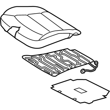 Hyundai 88200-G2670-SHH Cushion Assembly-Front Seat, RH