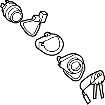 Hyundai 81920-2HA00 Cylinder Assembly-Steering & Ignition Lock