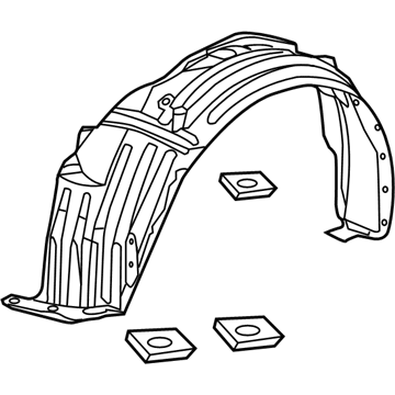 Honda 74151-SZA-A50 Fender, Left Front (Inner)