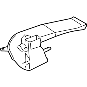 BMW 51-47-7-343-501 Air Duct, Rear Cabin, Front Left