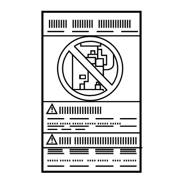 Nissan 98590-JA00A Label