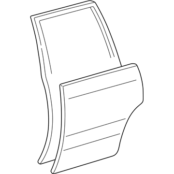 Lexus 67004-60390 Panel Sub-Assy, Rear Door, LH