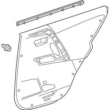 Toyota 67630-0R140-C1 Door Trim Panel