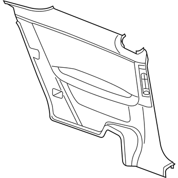 GM 15802742 Panel Asm-Quarter Lower Trim Finish *Ebony