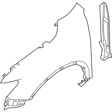 Nissan 63101-6FL0A Fender-Front, LH