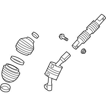 GM 25979050 Steering Gear Coupling Shaft Assembly