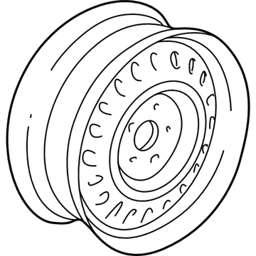 Mopar 4684697AB Steel Wheel