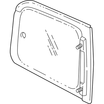 GM 12457560 Window Asm, Body Side Rear <Use 1C4J 2200A>