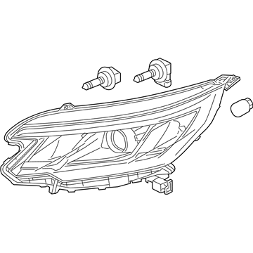 Honda 33100-T1W-A31 Light Assembly R Head