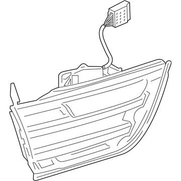 BMW 63-21-9-491-585 REAR LIGHT IN TRUNK LID, LEF