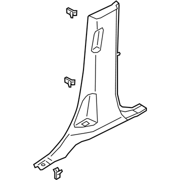 Ford JL1Z-7824356-AB Lower Center Pillar Trim